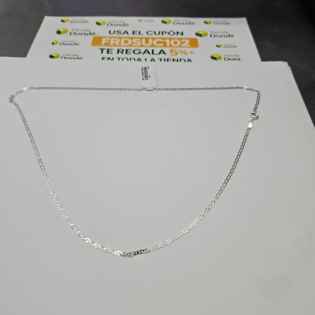 CADENA TEJIDO GUCHI PLATA .925 55 CM 3.3 GR (NUEVO)