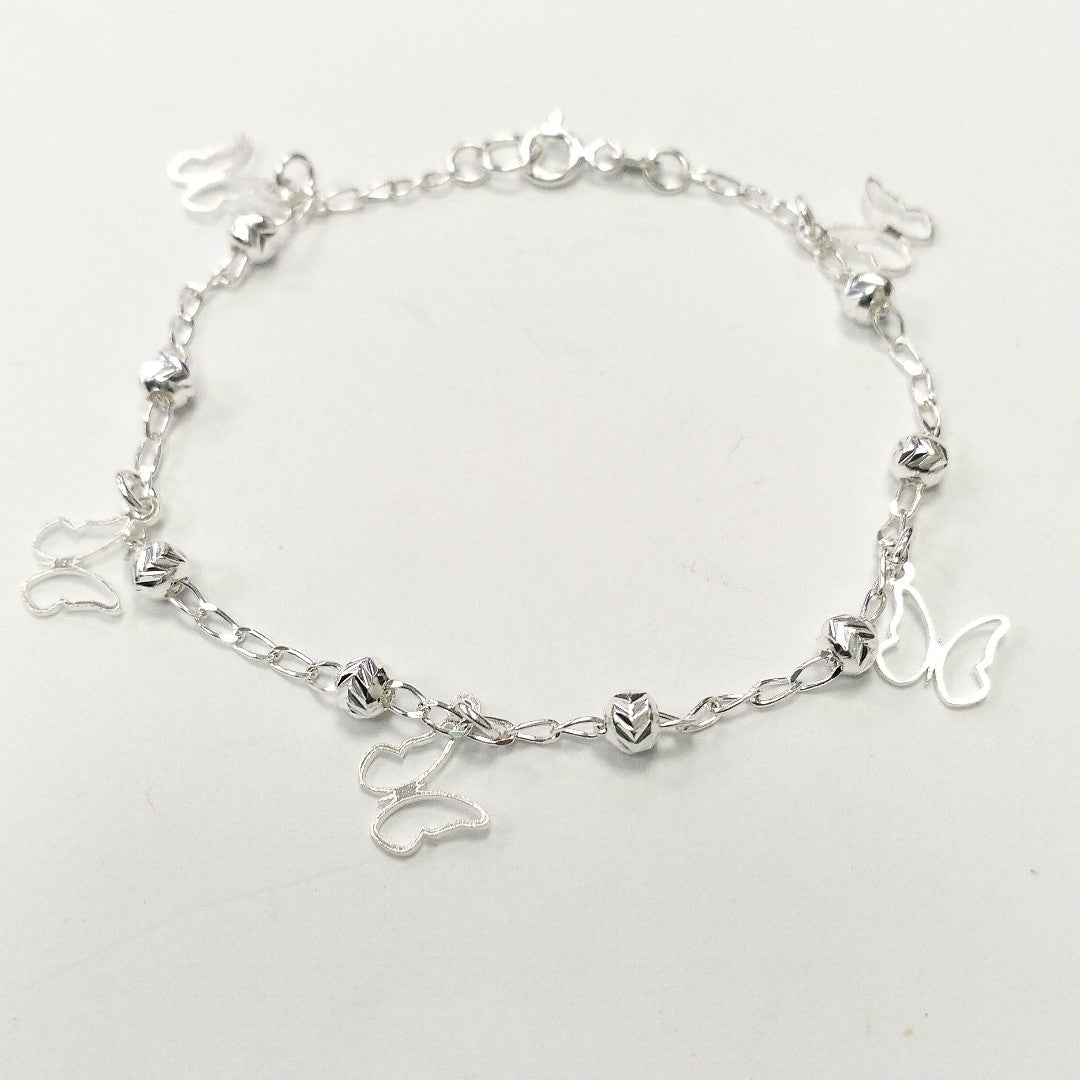 PULSERA TEJIDO ESPECIAL PLATA .925 18 CM 2.8 GR (NUEVO)