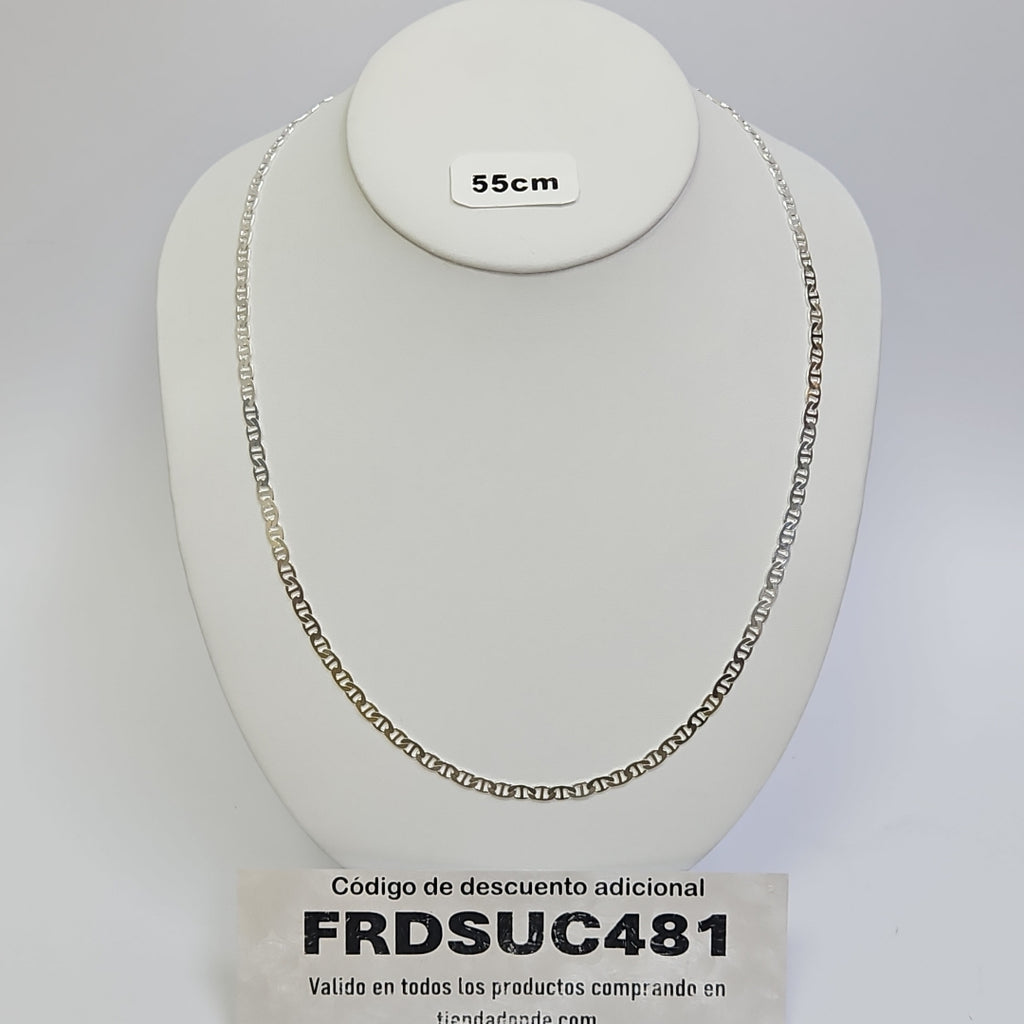 CADENA TEJIDO GUCHI PLATA .925 60 CM 9.4 GR (NUEVO)