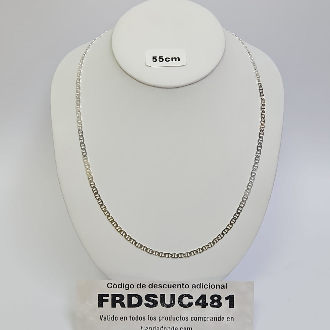 CADENA TEJIDO GUCHI PLATA .925 60 CM 9.4 GR (NUEVO)