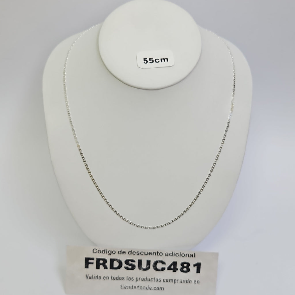 CADENA TEJIDO GUCHI PLATA .925 60 CM 3.8 GR (NUEVO)