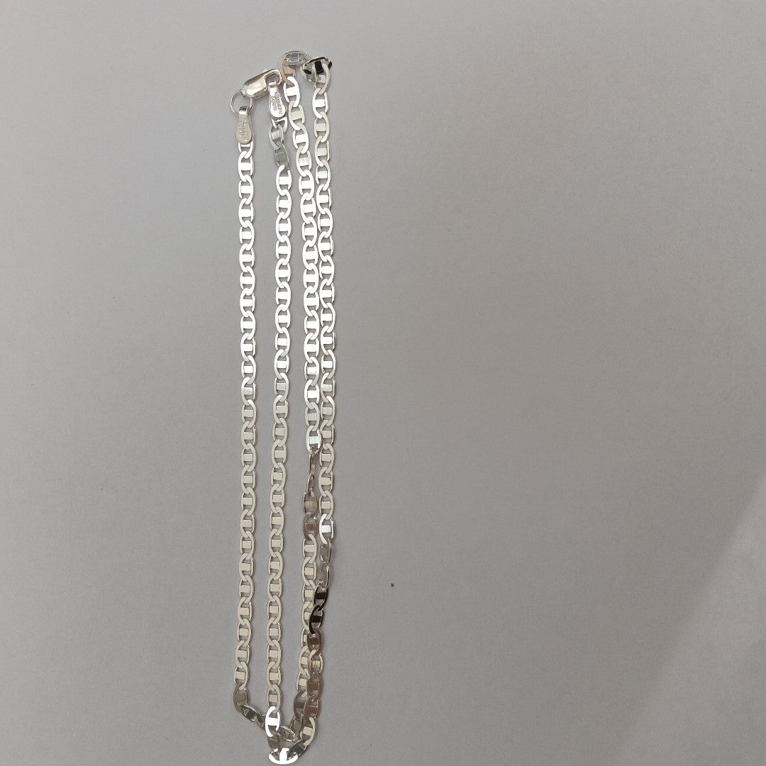 CADENA TEJIDO GUCHI PLATA .925 60 CM 9.7 GR (NUEVO)