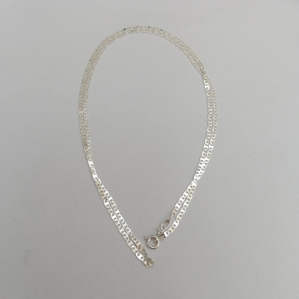 CADENA TEJIDO ESPEJO PLATA .925 55 CM 4.1 GR (NUEVO)