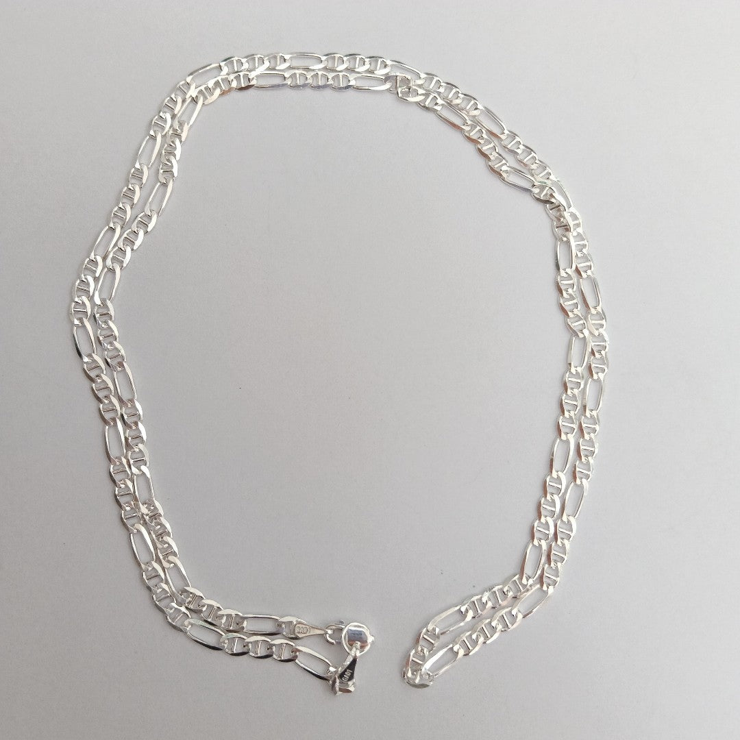 CADENA TEJIDO 3X1 PLATA .925 60 CM 8.4 GR (NUEVO)