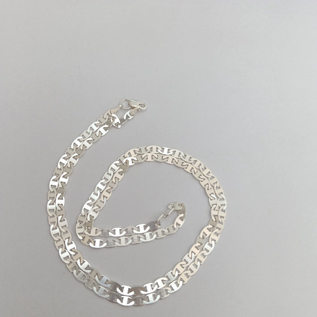 CADENA TEJIDO GUCHI PLATA .925 60 CM 9.6 GR (NUEVO)