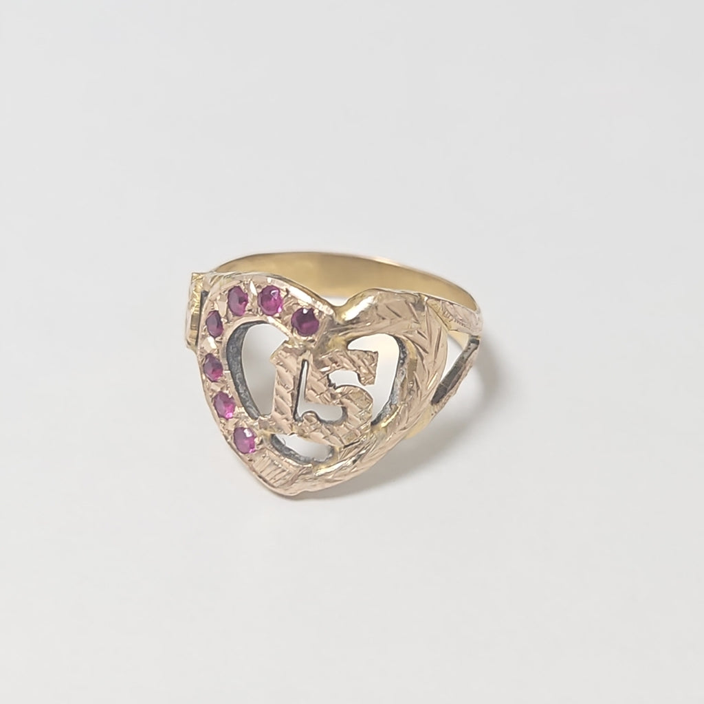 ANILLO CONMEMORATIVO ORO 8 K 2,70 GRMS (SEMINUEVO)