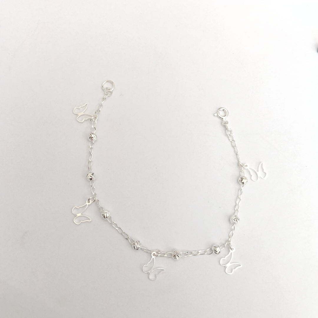 PULSERA TEJIDO ESPECIAL PLATA .925 18 CM 2.8 GR (NUEVO)