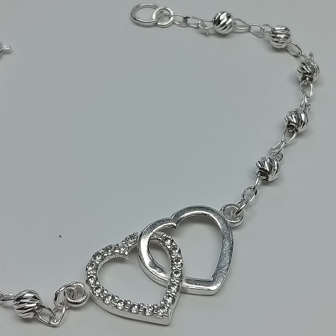 PULSERA TEJIDO TEJIDO ESPECIAL PLATA .925 18 CM 4.1 GR (NUEVO)