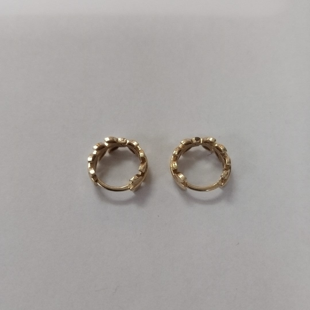 ARRACADAS PAR ORO 14 K 2.4 GRMS (SEMINUEVO)