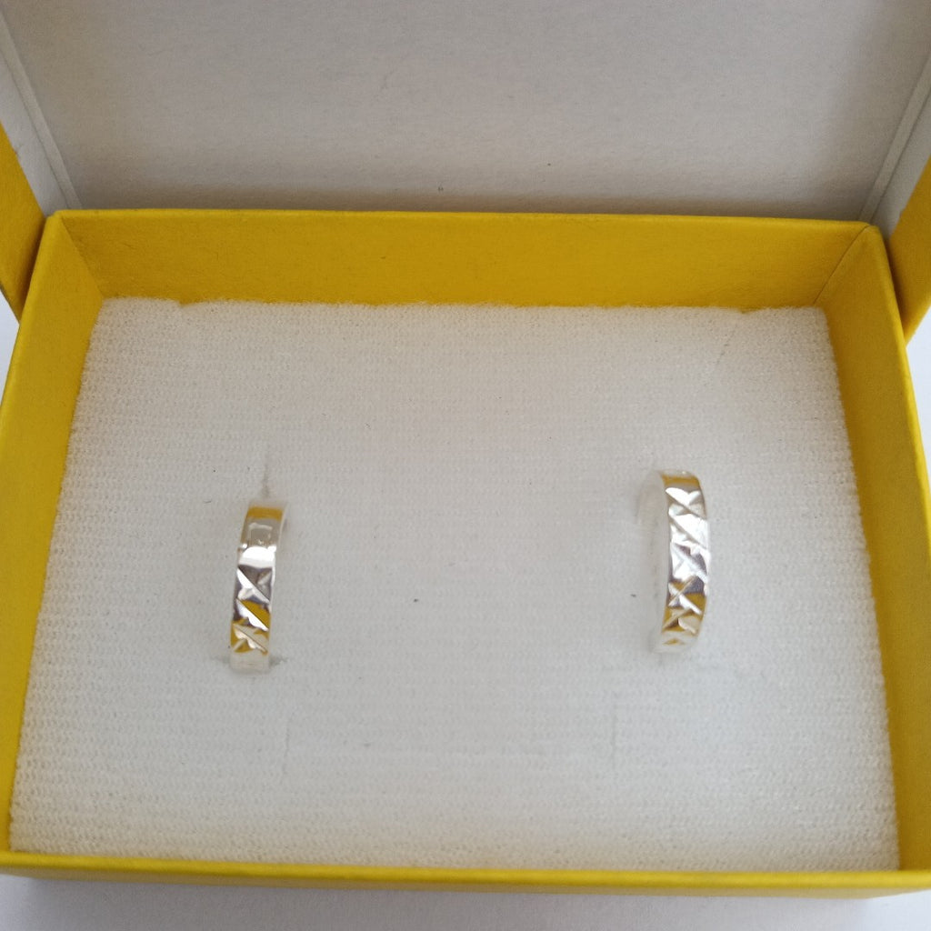 ARRACADAS LABRADAS PLATA .925 3.4 GR (NUEVO)