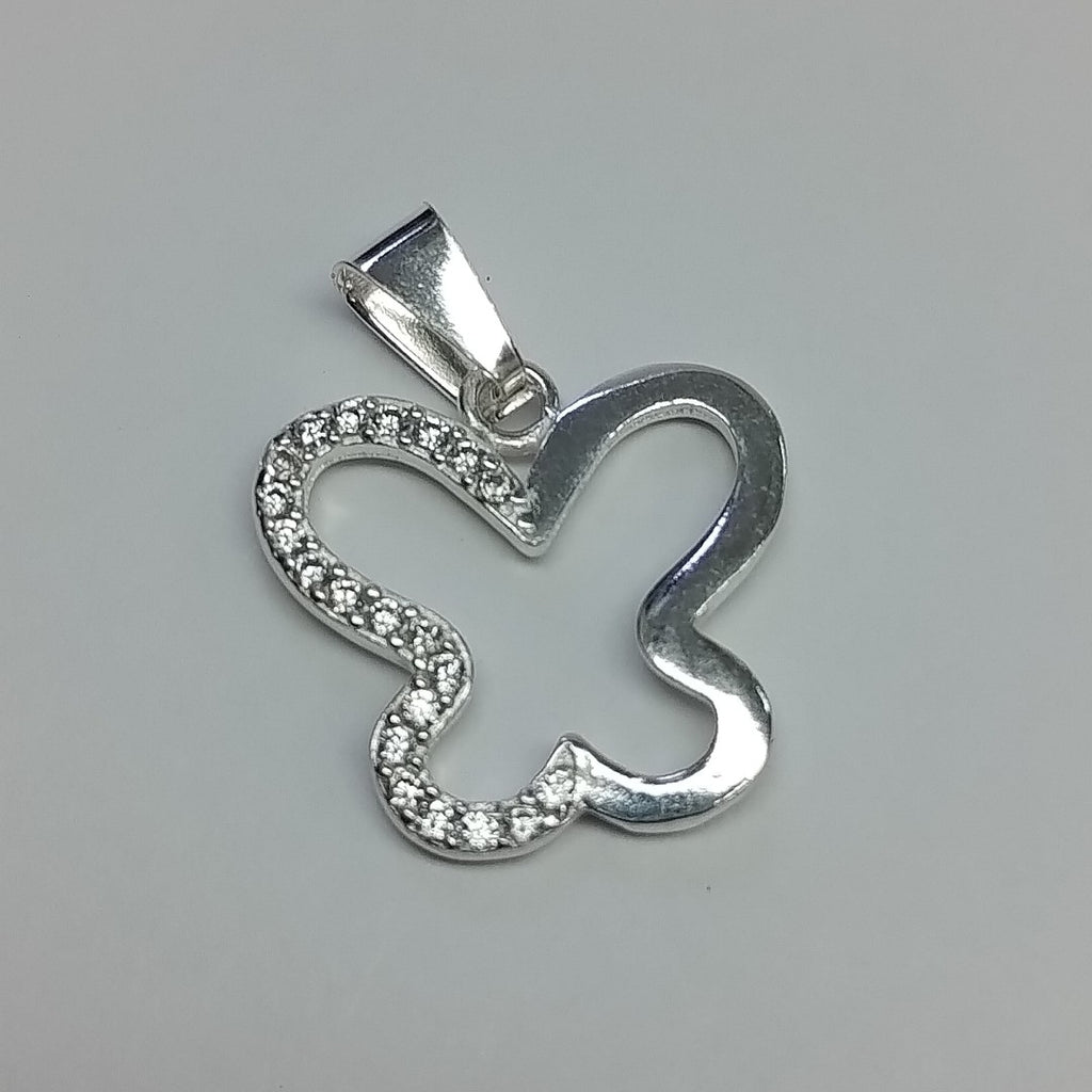 DIJE MARIPOSA C/CIRCONIAS PLATA .925 2.2 GR (NUEVO)
