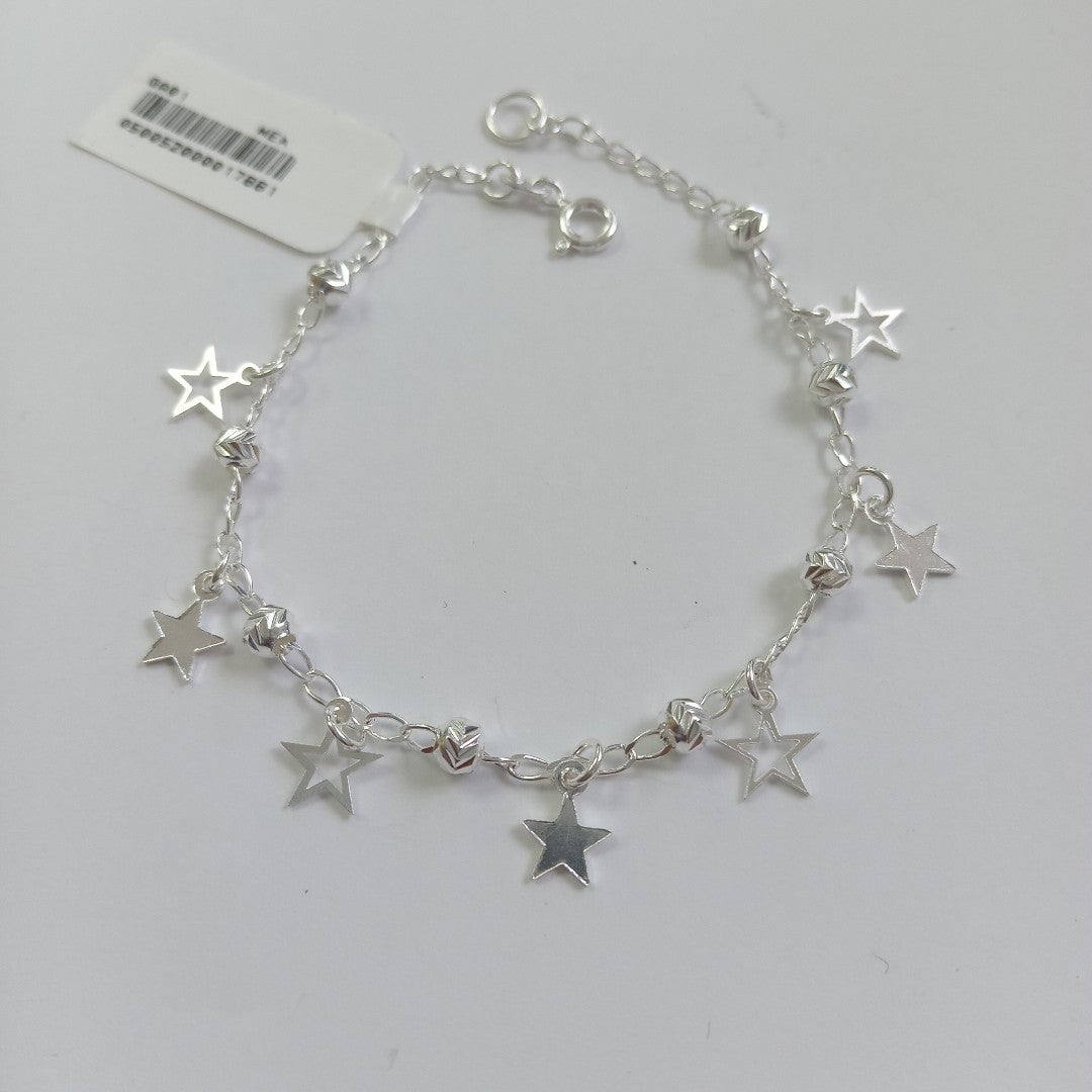 PULSERA TEJIDO ESPECIAL PLATA .925 18 CM 3.1 GR (NUEVO)