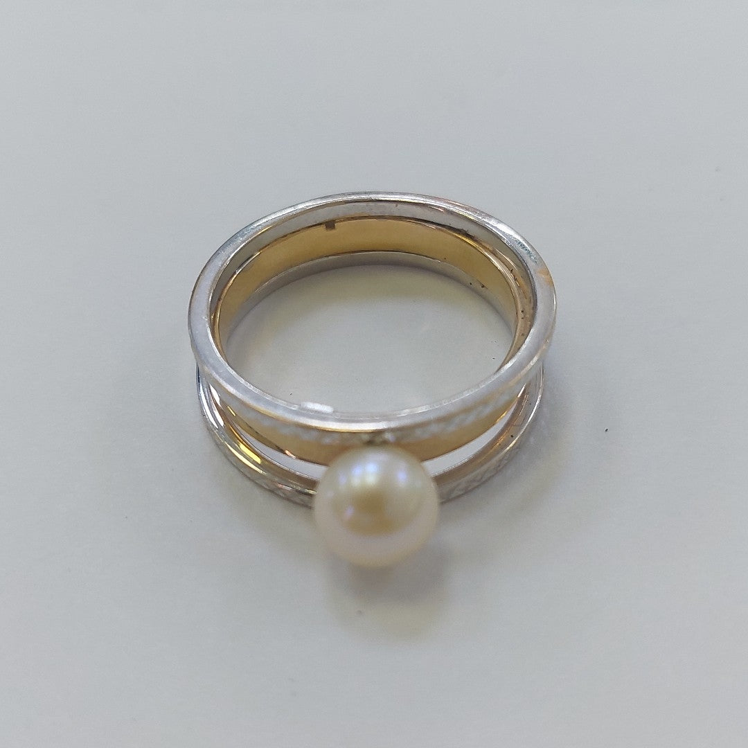 ANILLITO ORO COMBINADO 14 K 3,70 GRMS (SEMINUEVO)