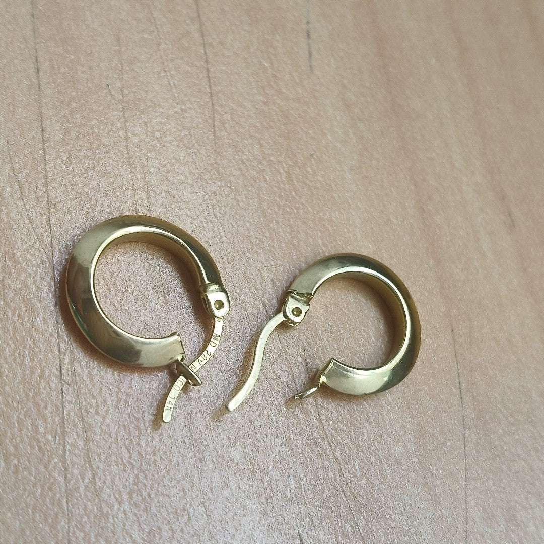 ARRACADAS PAR ORO 14 K 1.2 GRMS (SEMINUEVO)
