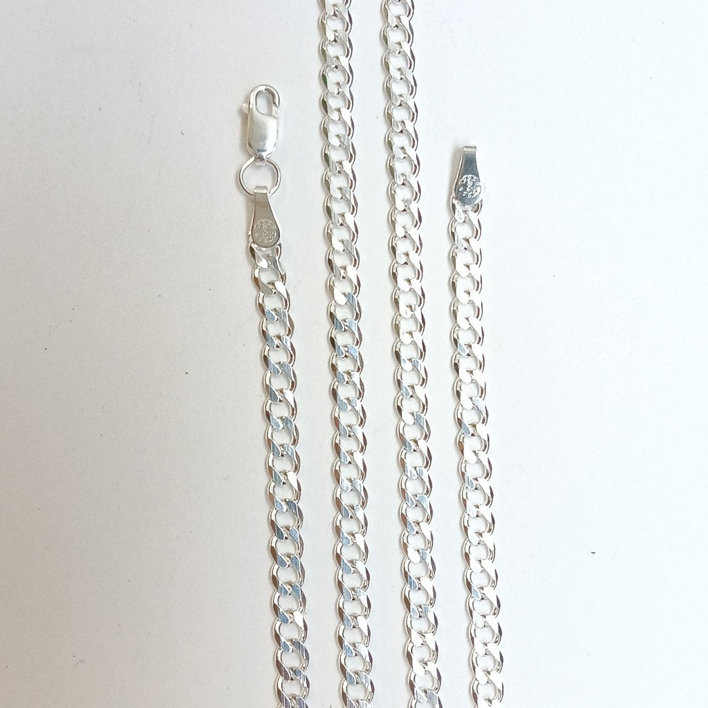 CADENA TEJIDO BARBADO PLATA .925 60 CM 13.6 GR (NUEVO)