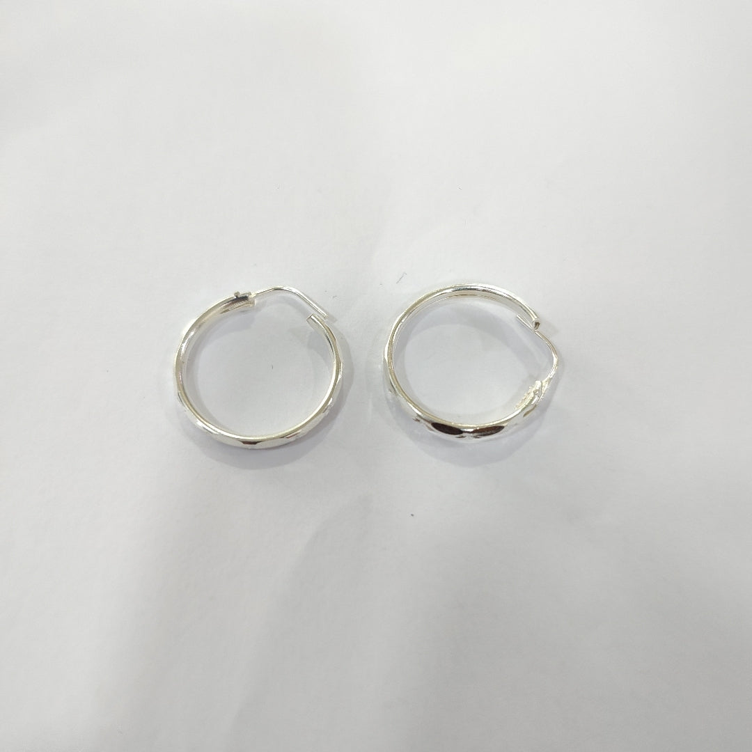 PAR ARRACADAS FACETADA PLATA .925 2.1 GR (NUEVO)