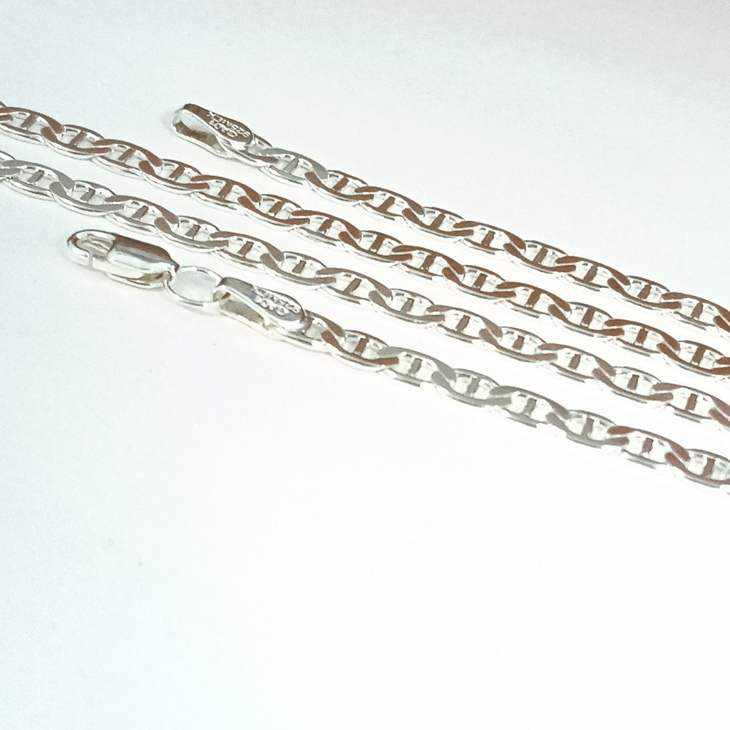 CADENA TEJIDO GUCHI PLATA .925 55 CM 12.9 GR (NUEVO)