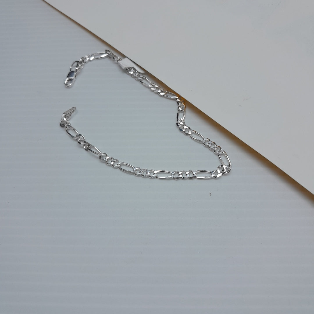PULSERA TEJIDO 3X1 PLATA .925 18 CM 2.9 GR (NUEVO)