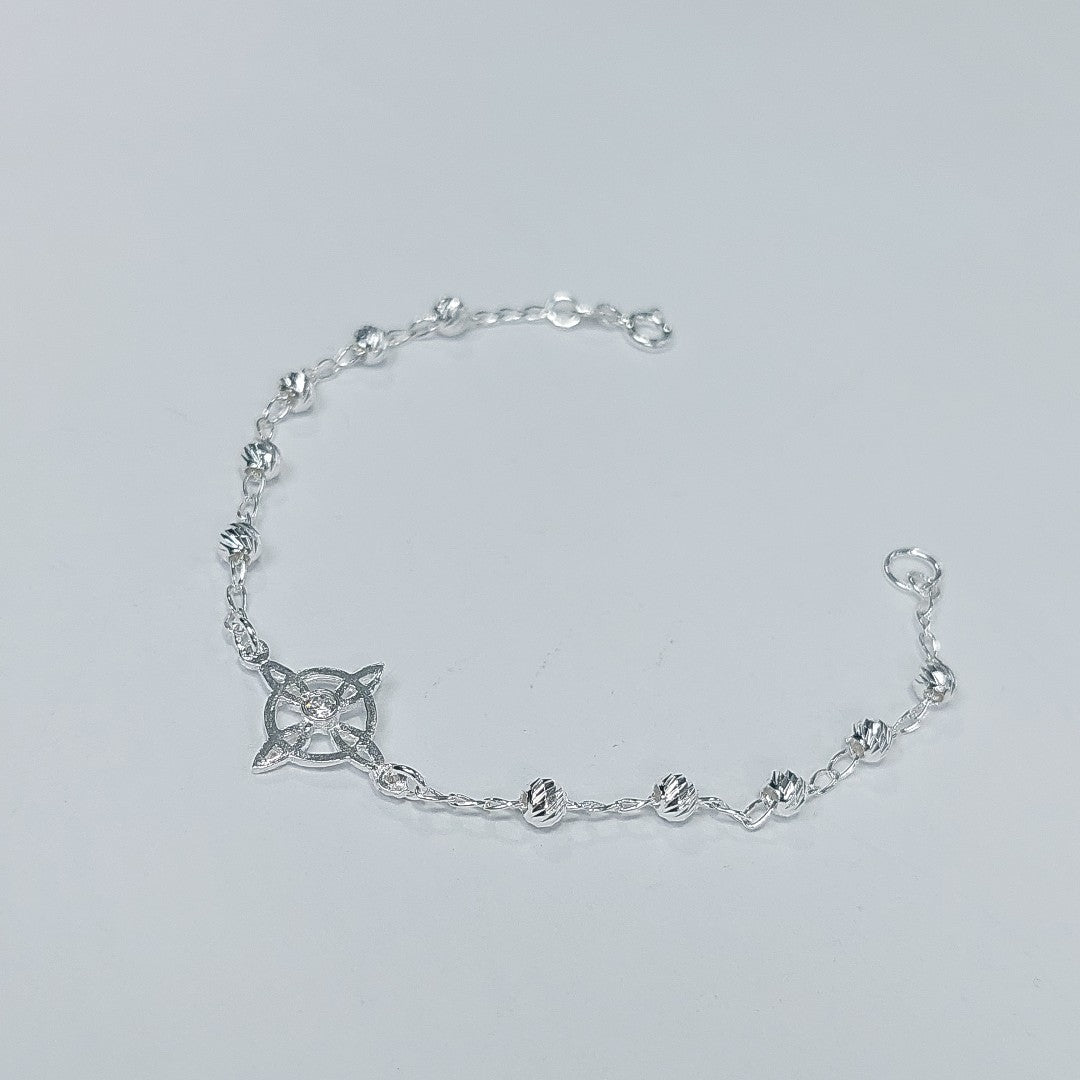 PULSERA TEJIDO ESPECIAL PLATA .925 18 CM 2.9 GR (NUEVO)