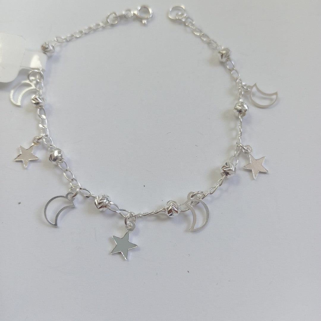 PULSERA TEJIDO TEJIDO ESPECIAL PLATA .925 18 CM 3.1 GR (NUEVO)