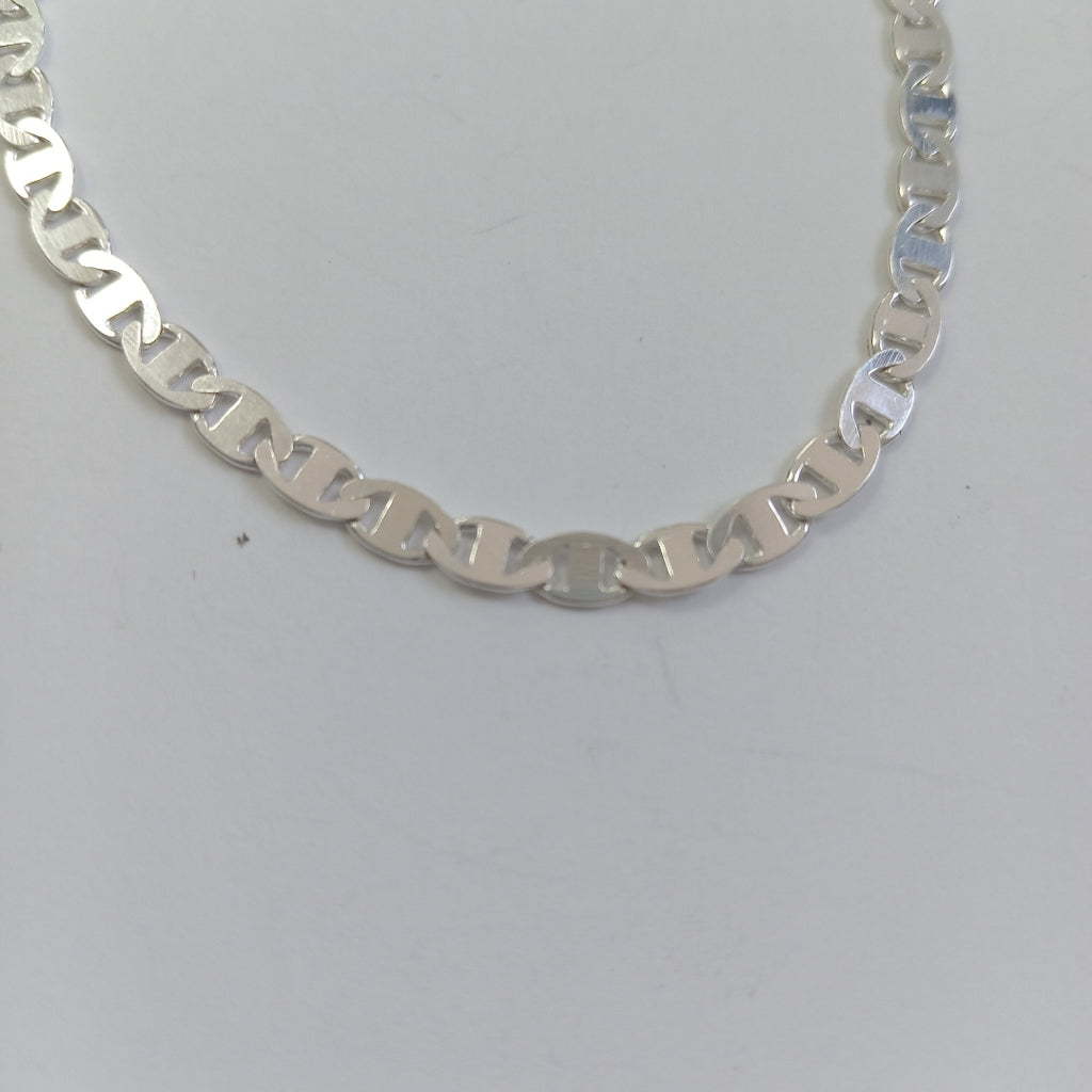 PULSERA TEJIDO GUCHI PLATA .925 18 CM 3.5 GR (NUEVO)