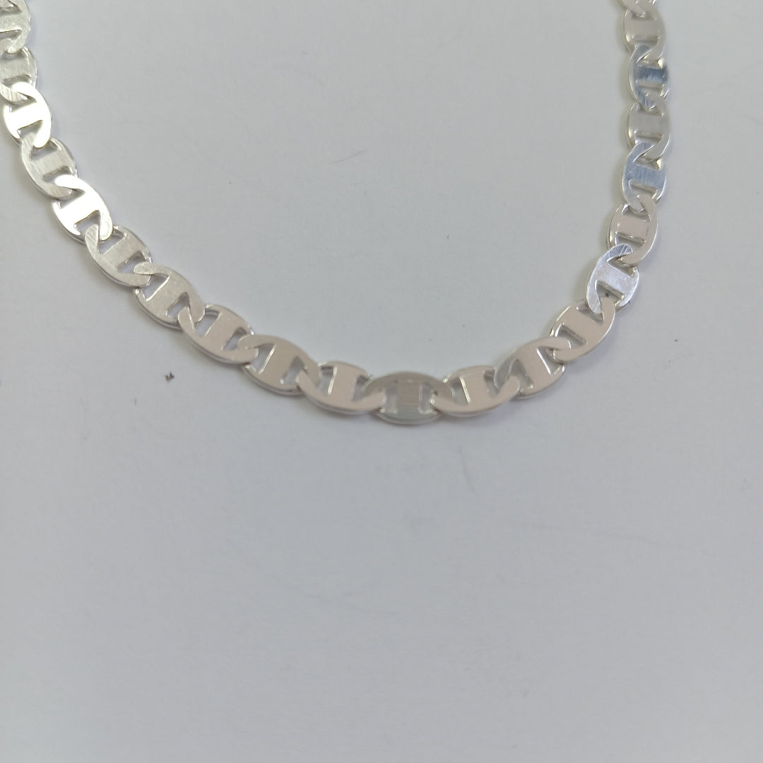 PULSERA TEJIDO GUCHI PLATA .925 18 CM 3.5 GR (NUEVO)