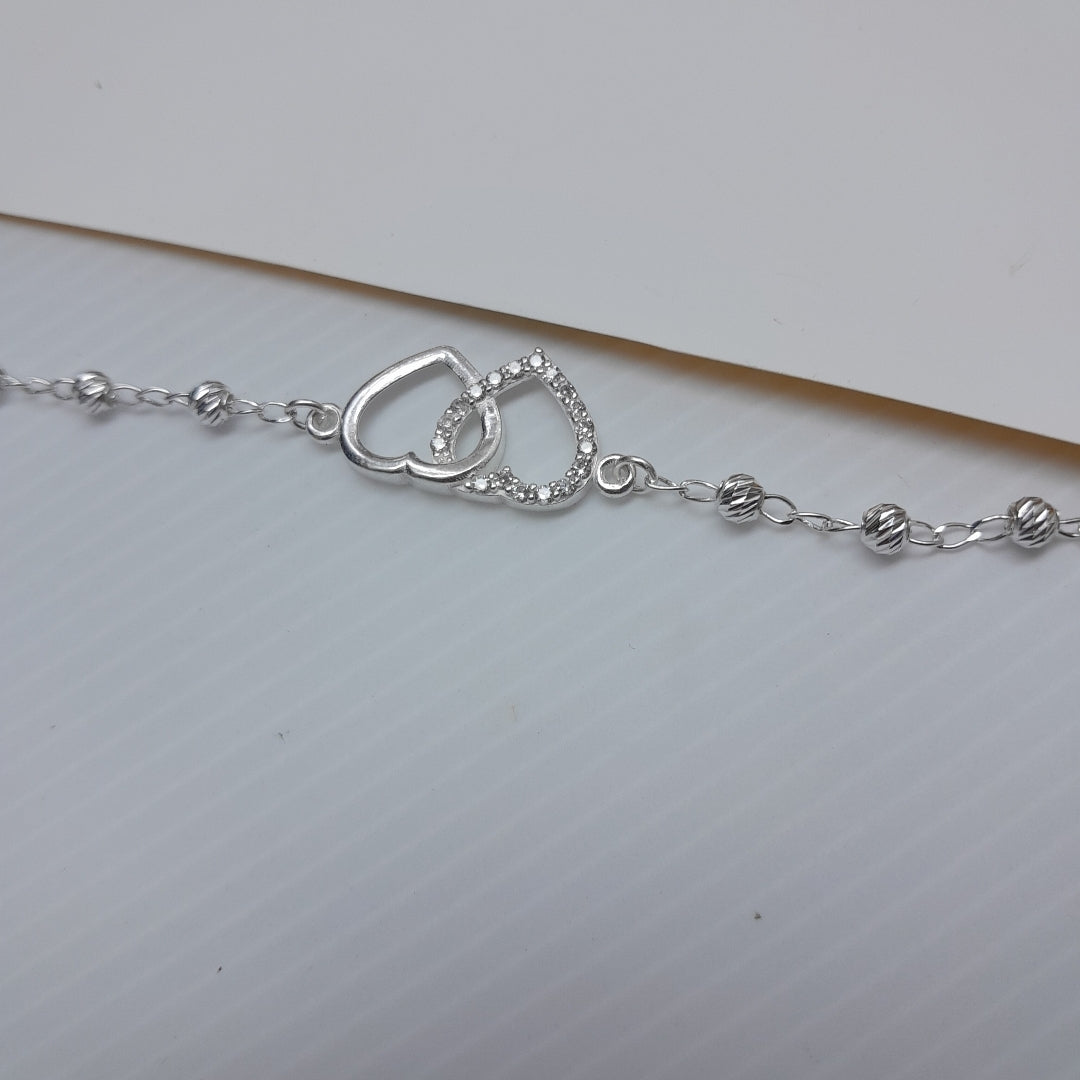 PULSERA TEJIDO TEJIDO ESPECIAL PLATA .925 18 CM 4.1 GR (NUEVO)
