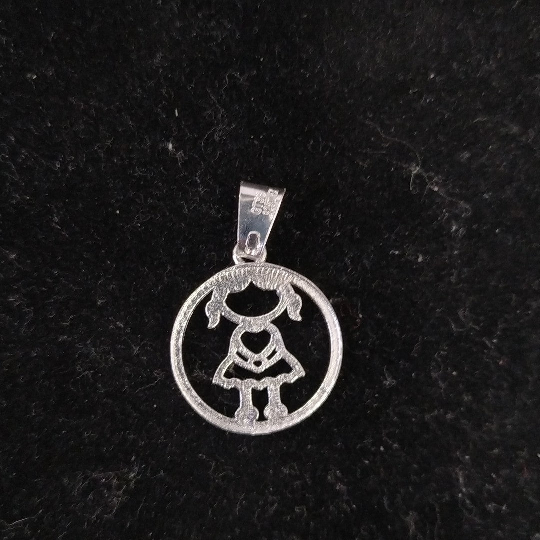 DIJE NIÑA PLATA .925 1.7 GR (NUEVO)