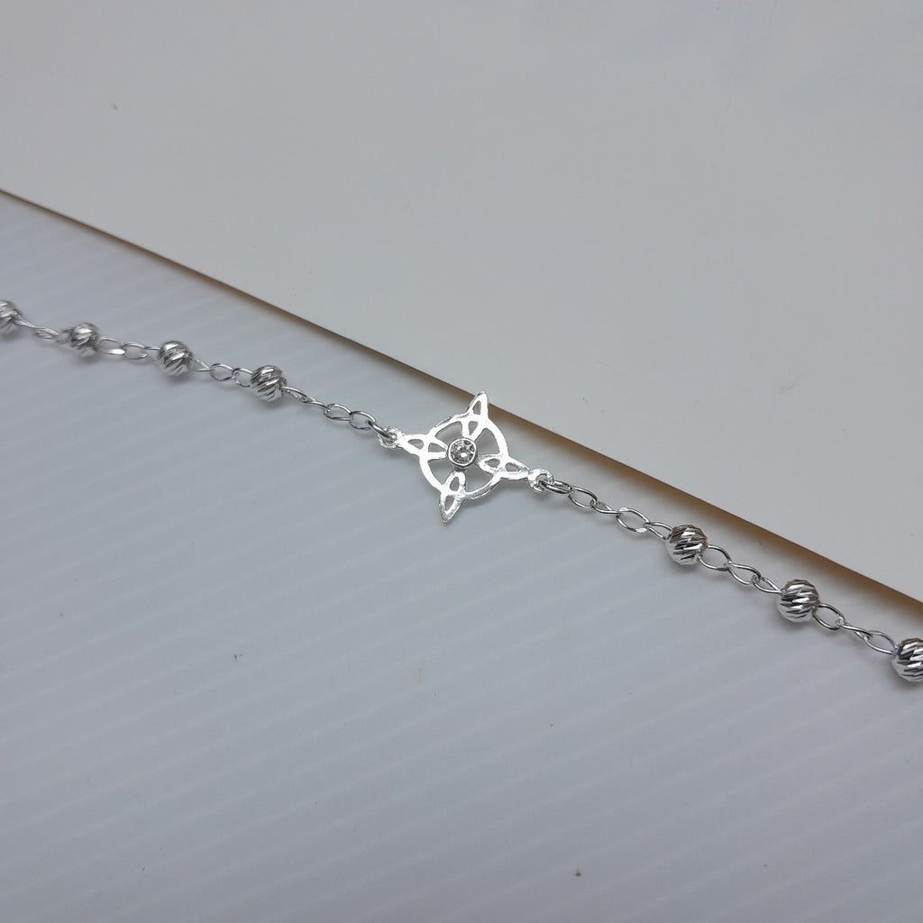 PULSERA TEJIDO ESPECIAL PLATA .925 18 CM 2.9 GR (NUEVO)