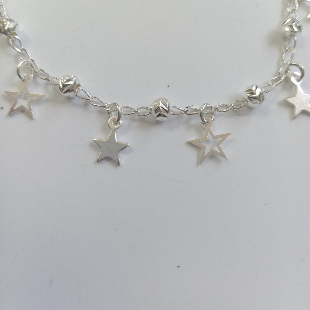 PULSERA TEJIDO ESPECIAL PLATA .925 18 CM 3.1 GR (NUEVO)