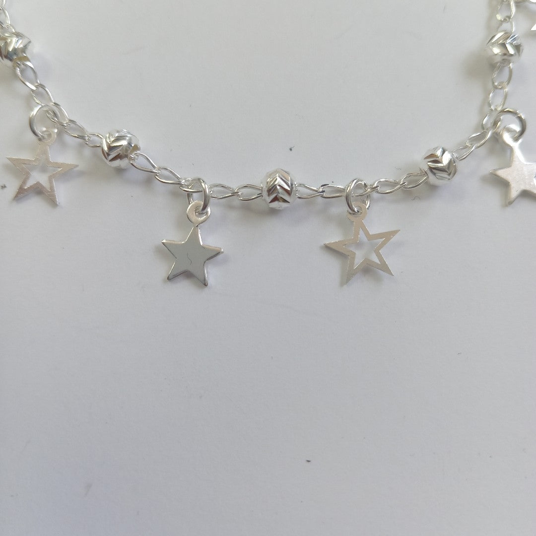 PULSERA TEJIDO ESPECIAL PLATA .925 18 CM 3.1 GR (NUEVO)