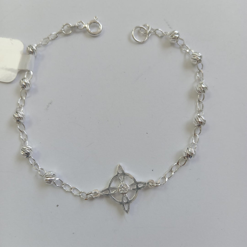 PULSERA TEJIDO ESPECIAL PLATA .925 18 CM 2.9 GR (NUEVO)