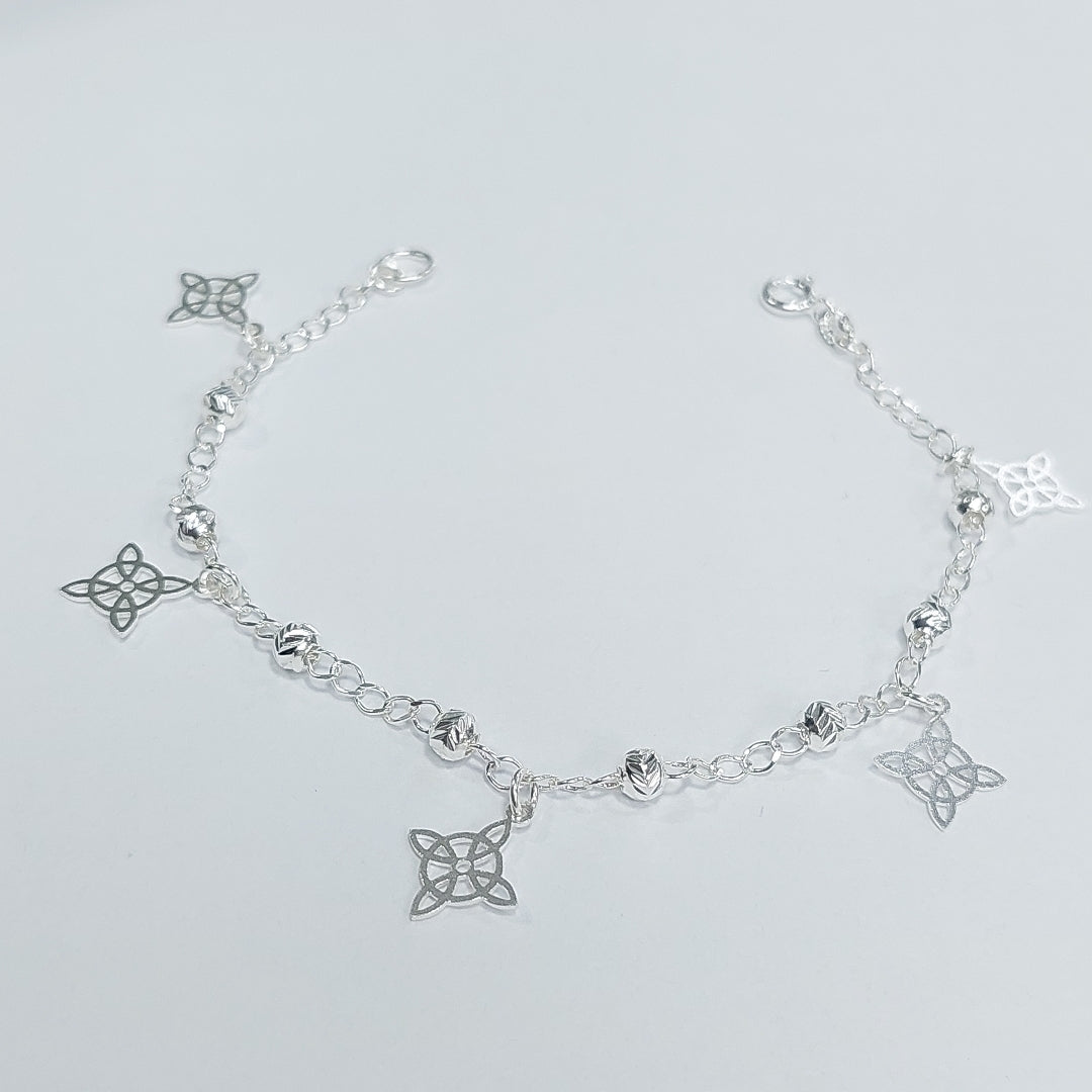 PULSERA TEJIDO ESPECIAL PLATA .925 18 CM 3.2 GR (NUEVO)