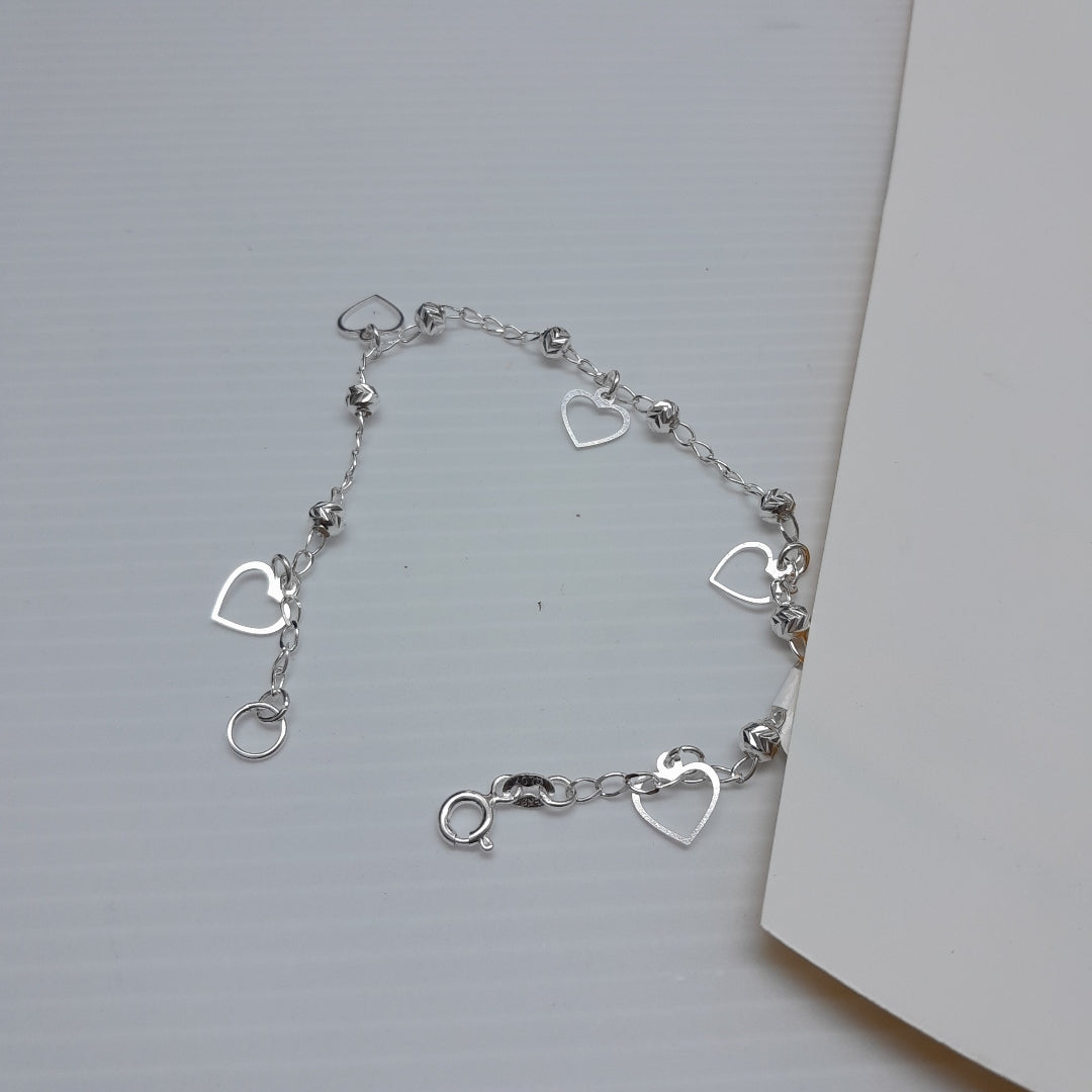 PULSERA TEJIDO ESPECIAL PLATA .925 18 CM 2.7 GR (NUEVO)