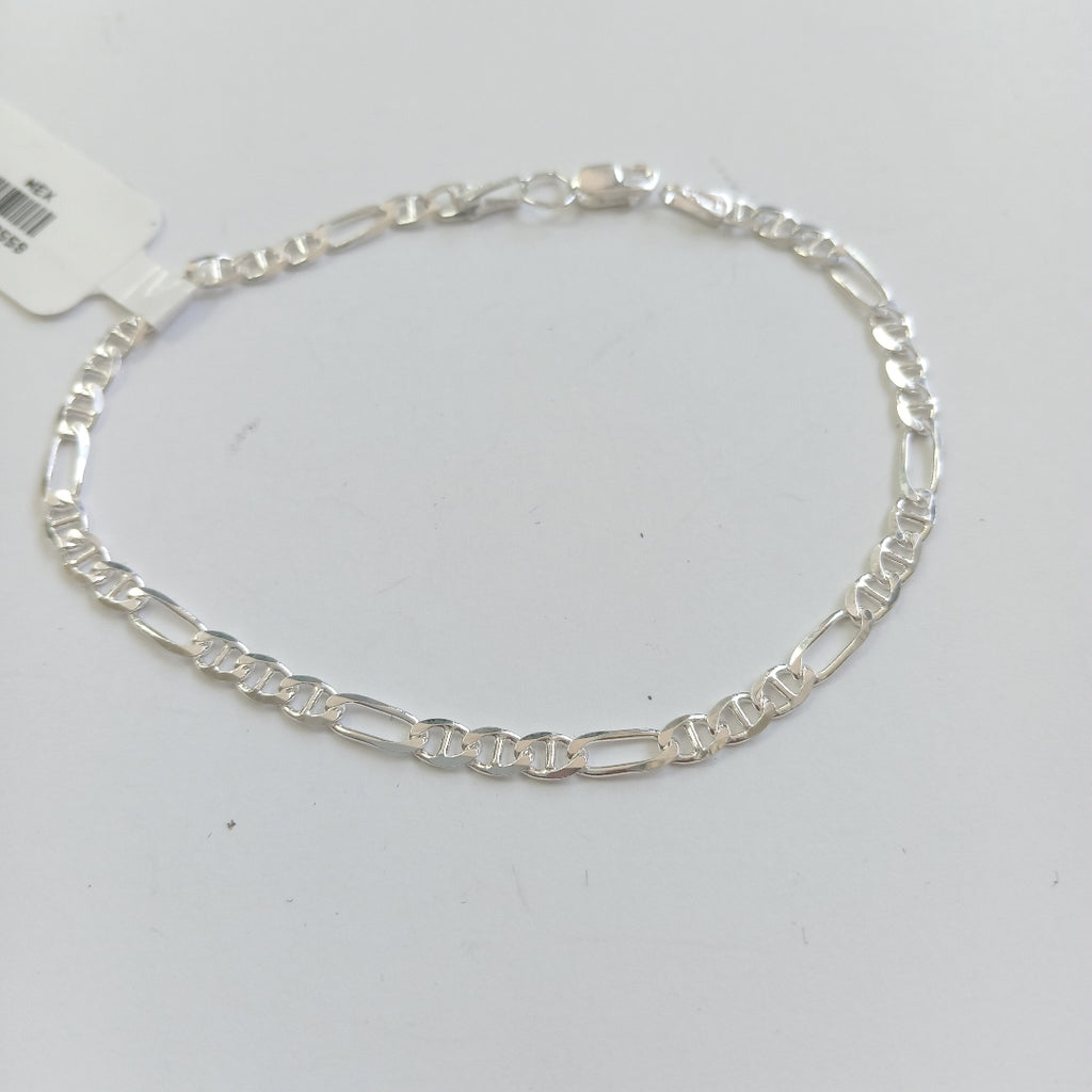 PULSERA TEJIDO 3X1 PLATA .925 16 CM 2.7 GR (NUEVO)
