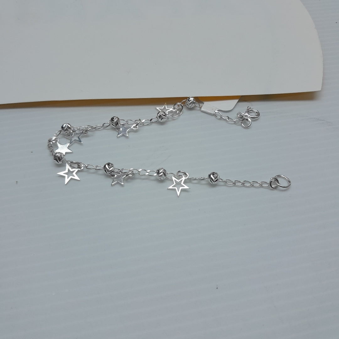 PULSERA TEJIDO ESPECIAL PLATA .925 18 CM 3.1 GR (NUEVO)