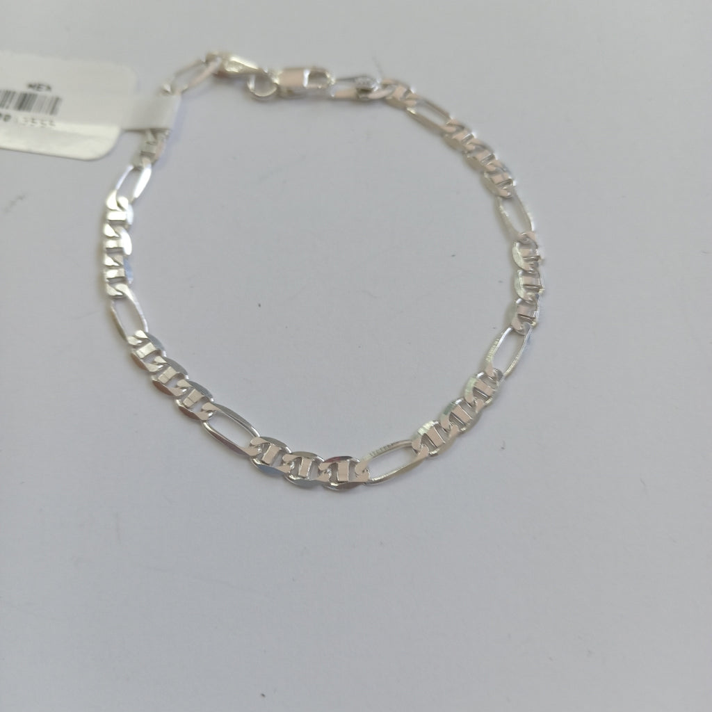 PULSERA TEJIDO 3X1 PLATA .925 16 CM 2.6 GR (NUEVO)