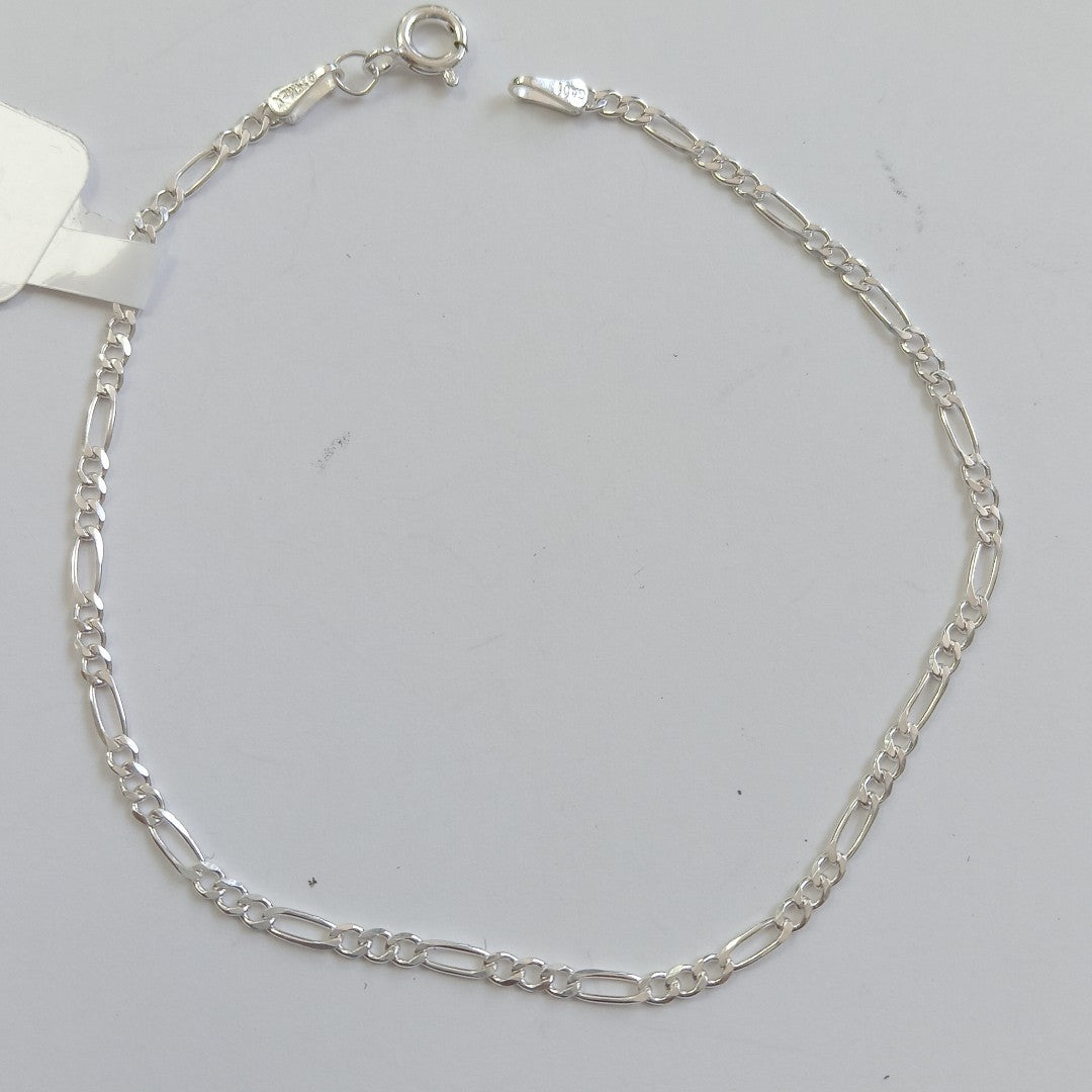 PULSERA TEJIDO 3X1 PLATA .925 21 CM 1.8 GR (NUEVO)