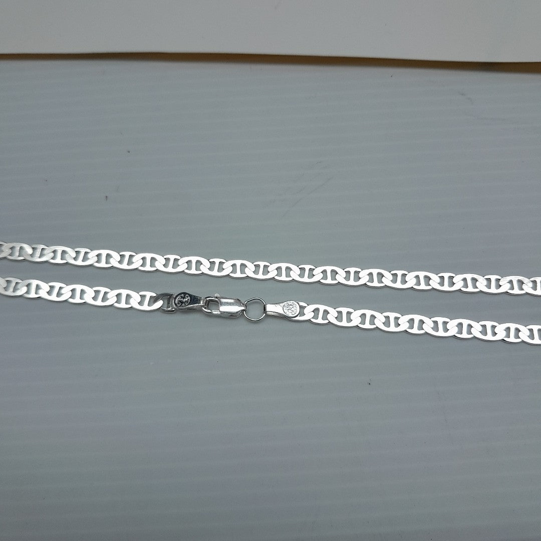 CADENA TEJIDO GUCHI PLATA .925 55 CM 12.9 GR (NUEVO)
