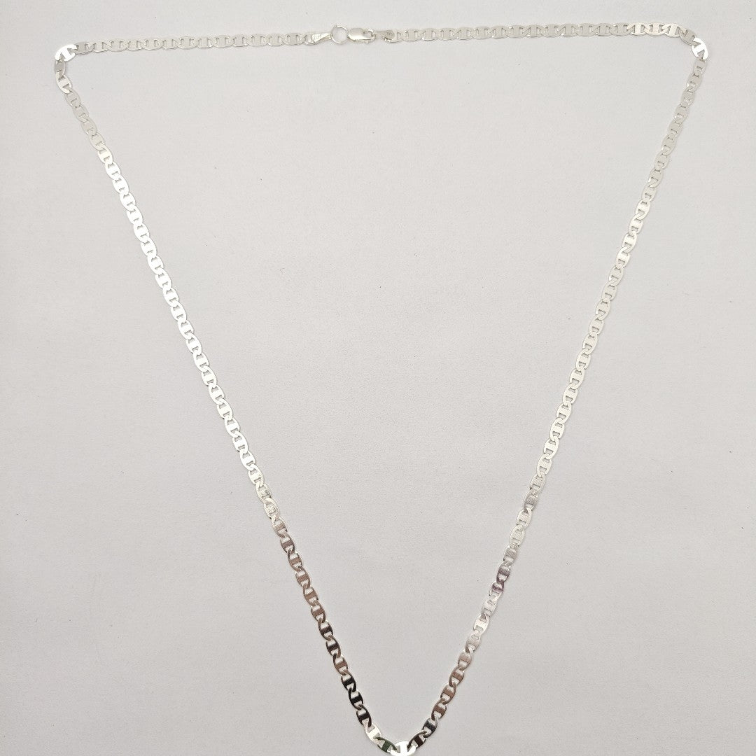 CADENA TEJIDO GUCHI PLATA .925 60 CM 9 GR (NUEVO)