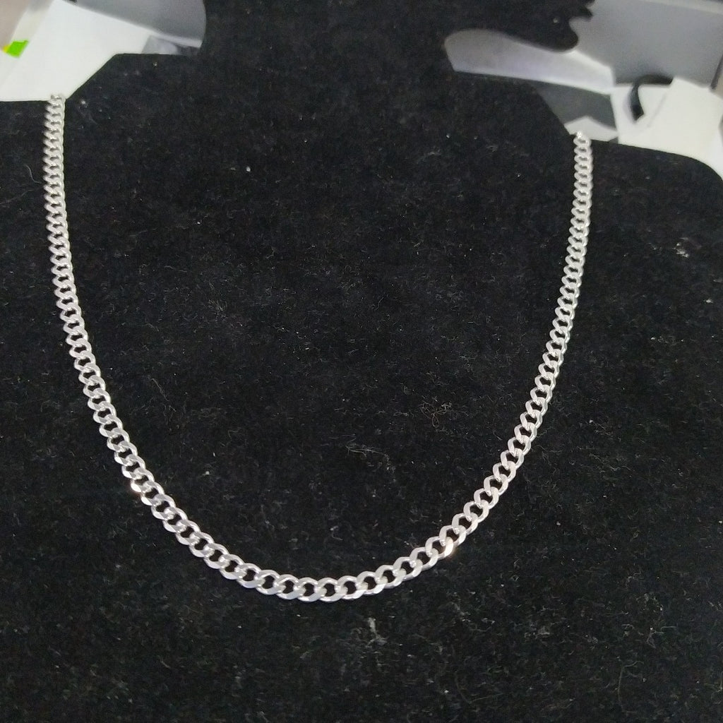 CADENA TEJIDO BARBADO PLATA .925 55 CM 12.8 GR (NUEVO)