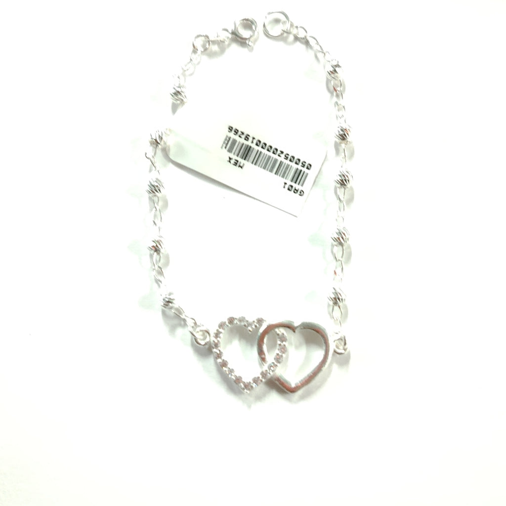 PULSERA TEJIDO TEJIDO ESPECIAL PLATA .925 18 CM 4.1 GR (NUEVO)