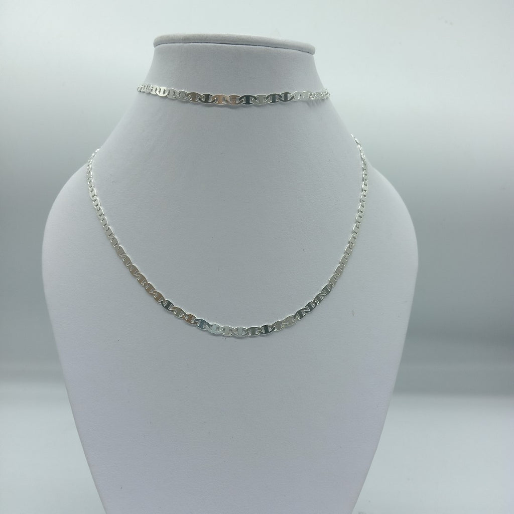 CADENA TEJIDO GUCHI PLATA .925 60 CM 9.1 GR (NUEVO)