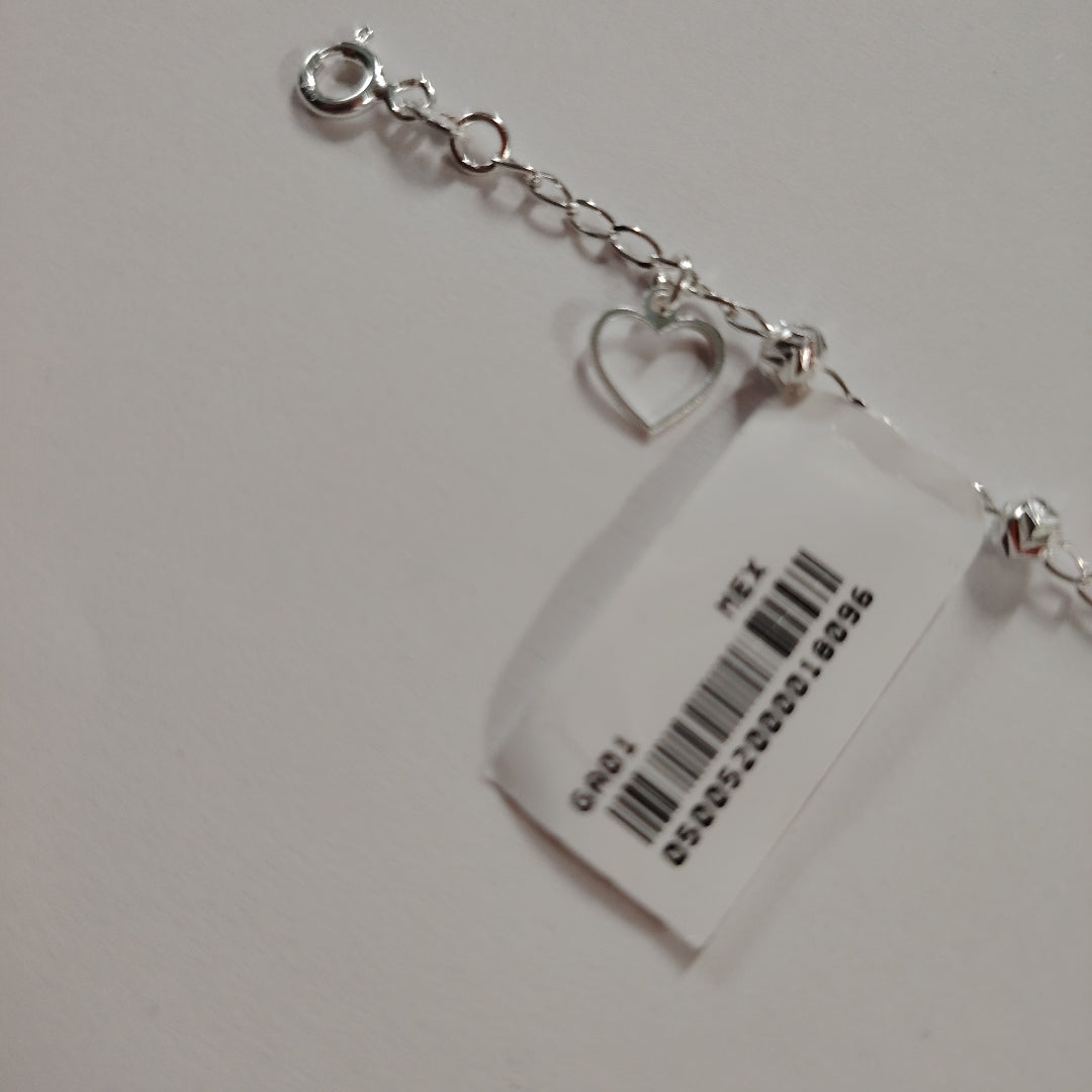 PULSERA TEJIDO ESPECIAL PLATA .925 18 CM 2.7 GR (NUEVO)