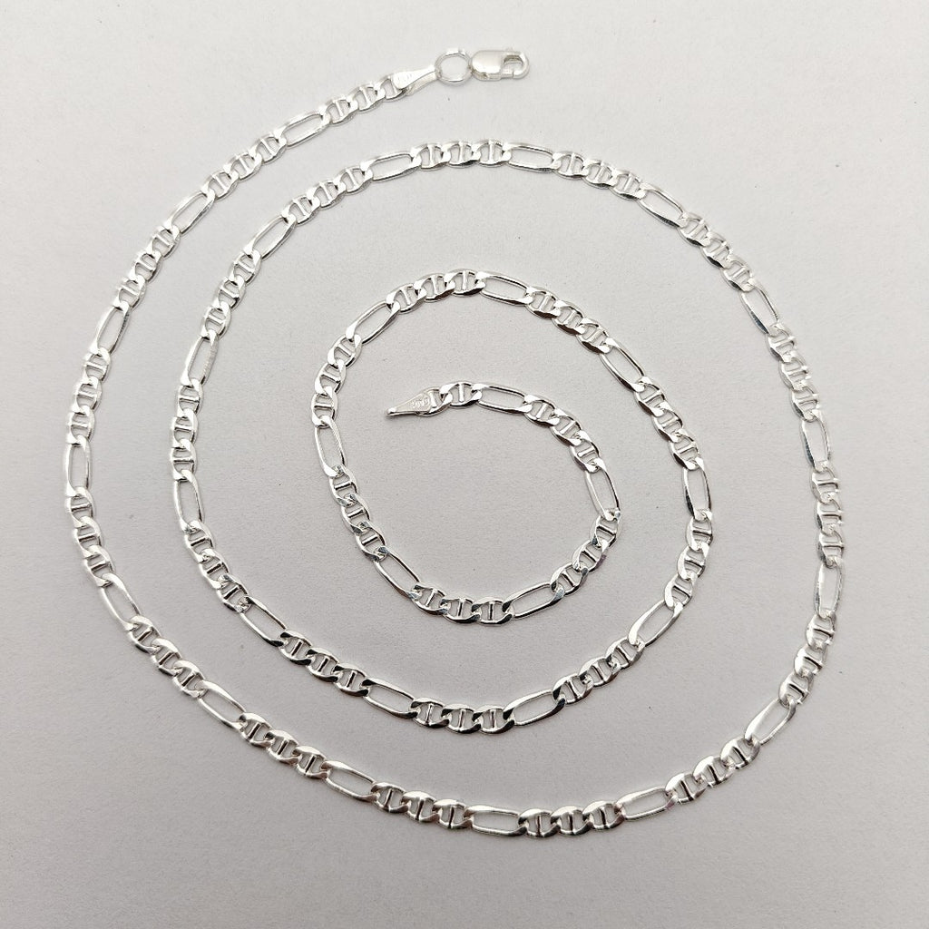 CADENA TEJIDO 3X1 PLATA .925 60 CM 8.5 GR (NUEVO)