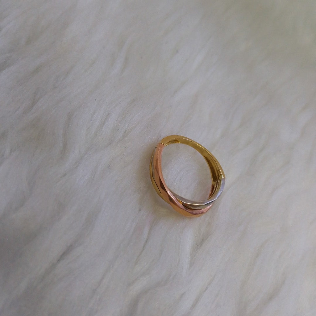 ANILLITO ORO COMBINADO 10 K 3.1 GRMS (SEMINUEVO)