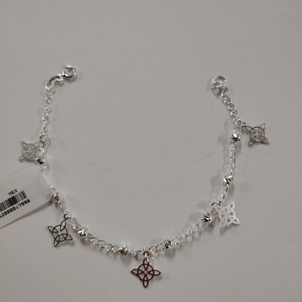 PULSERA TEJIDO ESPECIAL PLATA .925 18 CM 3.2 GR (NUEVO)