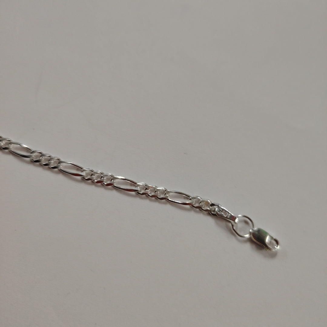 PULSERA TEJIDO 3X1 PLATA .925 18 CM 3 GR (NUEVO)