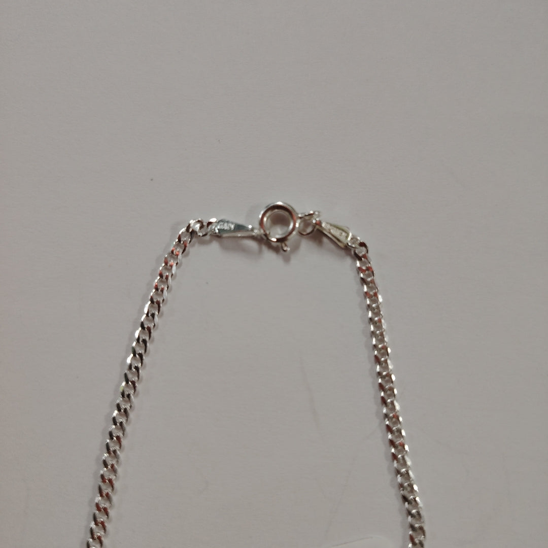 PULSERA TEJIDO BARBADA PLATA .925 18 CM 2 GR (NUEVO)