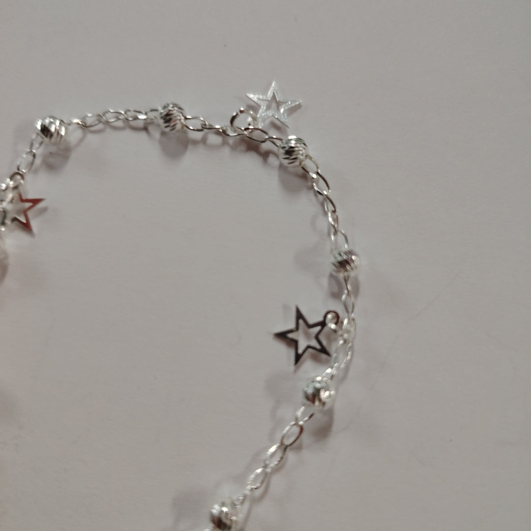 PULSERA TEJIDO ESPECIAL PLATA .925 18 CM 2.7 GR (NUEVO)